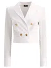 ELISABETTA FRANCHI COTTON SHIRT WITH SASH SHIRTS WHITE