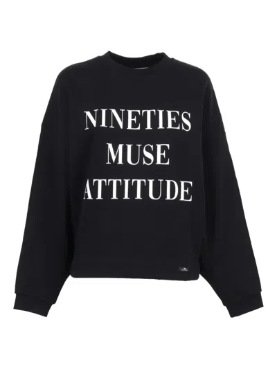 ELISABETTA FRANCHI COTTON SWEATSHIRT