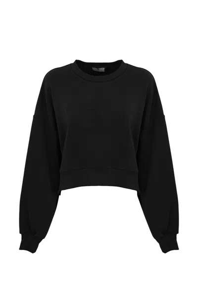 ELISABETTA FRANCHI COTTON SWEATSHIRT WITH LOGO