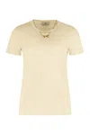 Elisabetta Franchi Cotton T-shirt In Yellow