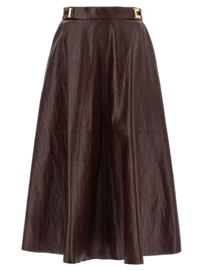 ELISABETTA FRANCHI ELISABETTA FRANCHI CRAQUELÉ SKIRT