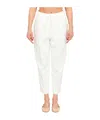 Elisabetta Franchi Creased Casual Pants In White