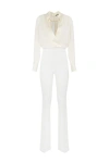 Elisabetta Franchi Chain-embellished Jumpsuit In Avorio