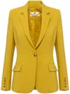 Elisabetta Franchi Crêpe Blazer In 黄色