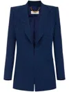 Elisabetta Franchi Satin-blazer Aus Diamant-jacquard