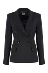 Elisabetta Franchi Double-breasted Jacket With Satin Details