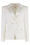 Elisabetta Franchi Crepe Blazer In White