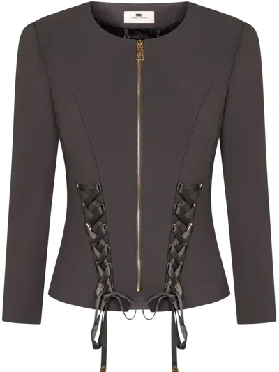 ELISABETTA FRANCHI CREPE-DE-CHINE JACKET