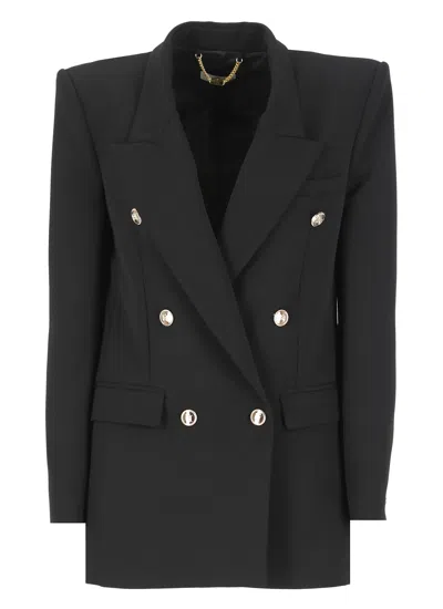 ELISABETTA FRANCHI CREPE DOUBLE BREASTED BLAZER