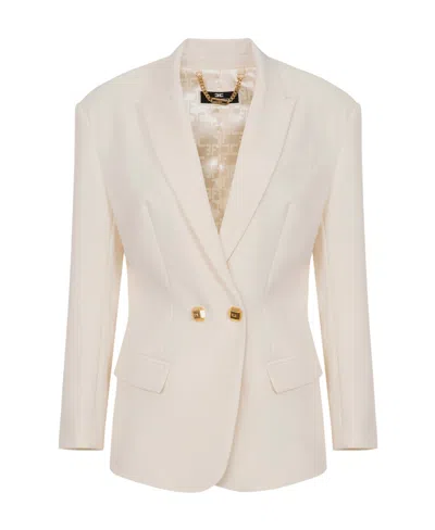 ELISABETTA FRANCHI ELISABETTA FRANCHI DOUBLE-BREASTED TAILORED BLAZER