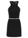 Elisabetta Franchi Women's Crepe Dress With Contrasting Belt
