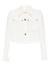 Elisabetta Franchi Jackets Light And Natural In White