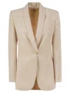 Elisabetta Franchi Women's Crepe Jacket With Contrasting Topstitching