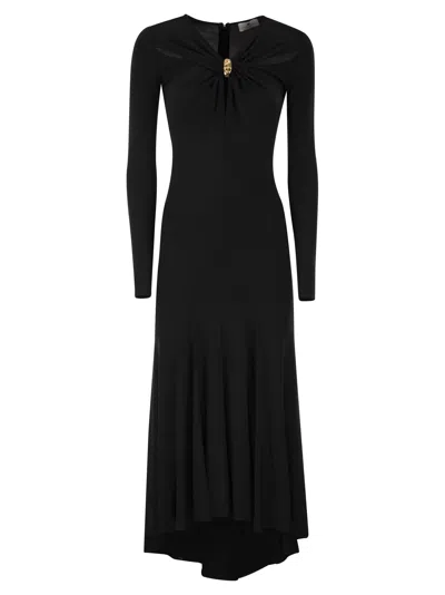 Elisabetta Franchi Closed Cotton Shirt In Black