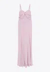 Elisabetta Franchi Red Carpet Stretch Viscose Long Dress