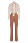 Elisabetta Franchi Spaghetti Strap Jumpsuit In Pink