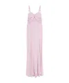Elisabetta Franchi Red Carpet Stretch Viscose Long Dress In Pink