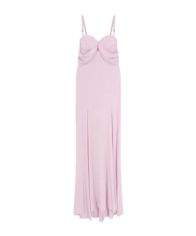 ELISABETTA FRANCHI ELISABETTA FRANCHI CORSET RED CARPET CREPE JERSEY DRESS