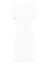 Shop Elisabetta Franchi Crepe Midi Dress