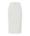 Elisabetta Franchi Slit Waist Length Pockets Detail In White