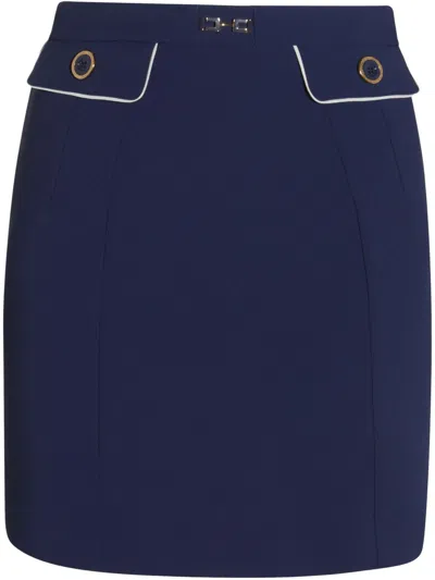 ELISABETTA FRANCHI CREPE MINI SKIRT