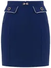 Elisabetta Franchi Navy Blue Mini Skirt