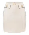 Elisabetta Franchi Tailored A-line Skirt With Decorative Buttons In White