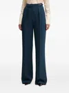 Elisabetta Franchi Crêpe Palazzo Pants In Blue