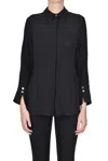 Elisabetta Franchi Crepè Shirt In Black