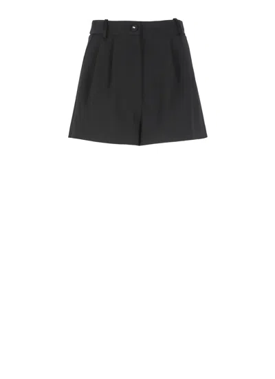 Elisabetta Franchi Crepe Shorts In Black
