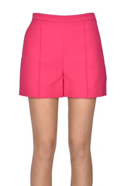 Elisabetta Franchi Crepè Shorts In Pink