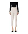 Elisabetta Franchi Crepe Tapered Trousers In White