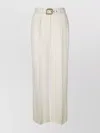 Elisabetta Franchi Crepe Trousers Belted Waist
