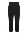 Elisabetta Franchi Wool Pleated Casual Pants In Black