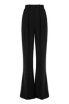 Elisabetta Franchi Crêpe Trousers In Black