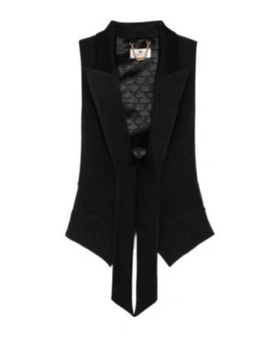 ELISABETTA FRANCHI CREPE WAISTCOAT