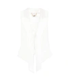 Elisabetta Franchi Weste Aus Krepp In White