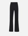 Elisabetta Franchi Crepe Wide Leg Pants With Satin Bands