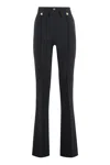 Elisabetta Franchi Crepe Wide-leg Trousers