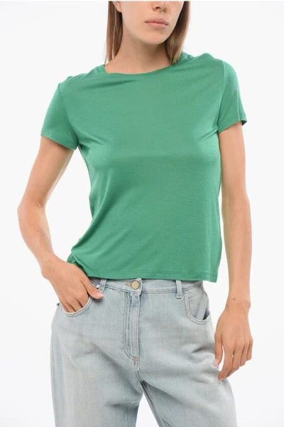 Elisabetta Franchi Crew Neck Short-sleeved T-shirt