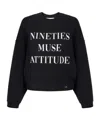 Elisabetta Franchi Sweatshirt With Lettering Print In Blue
