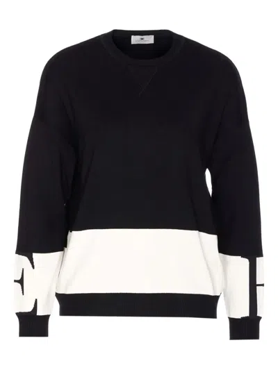 ELISABETTA FRANCHI ELISABETTA FRANCHI CREW-NECK SWEATSHIRT WITH LOGO