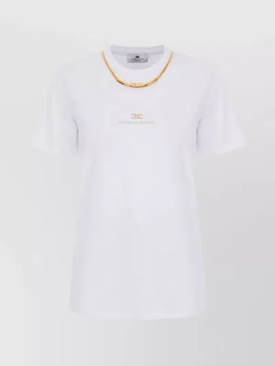 ELISABETTA FRANCHI CREW NECK T-SHIRT NECKLACE