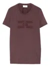Elisabetta Franchi Crew Neck T-shirt With Logo