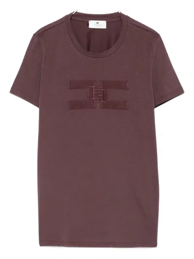 Elisabetta Franchi Crew Neck T-shirt With Logo