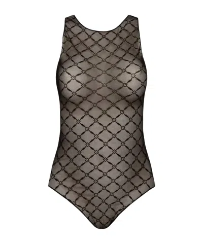 ELISABETTA FRANCHI ELISABETTA FRANCHI CREWNECK SHEER BODYSUIT