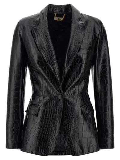 ELISABETTA FRANCHI ELISABETTA FRANCHI CROC PRINT BLAZER