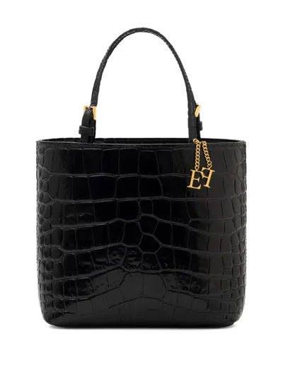 Elisabetta Franchi Croco-embossed Mini Tote Bag