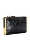 Elisabetta Franchi Crocodile-effect Clutch Bag