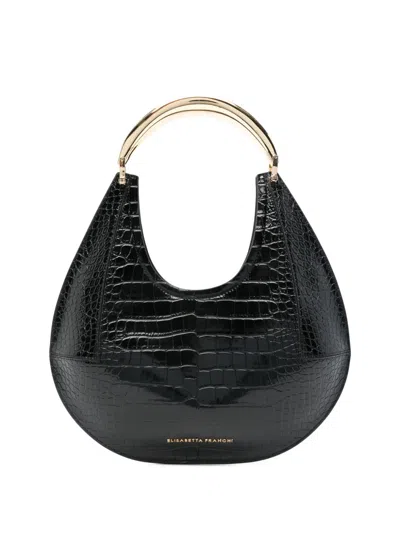 ELISABETTA FRANCHI CROCODILE-EMBOSSED TOTE BAG